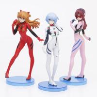 ราคา 3Pcs Cartoon Anime Ayanami Rei Evangelion EVA Action Figures Toys PVC Model Dolls Decoration For Kids Birthday Gifts (15503627963)