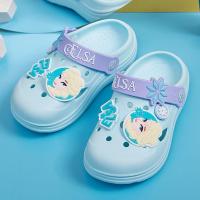 ราคา ไม่เป็นอันตรายการ์ตูน Frozen เจ้าหญิง Crocs ของขวัญเด็กรองเท้าแตะสำหรับเด็กรองเท้าแตะชายหาดกันลื่นรองเท้าแบบมีรูระบายรองเท้าเด็กผู้หญิงทารกรองเท้าแตะเจ้าหญิงแช่แข็ง (20885173629)