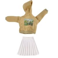 ราคา เสื้อมีฮู้ดสีกากีเสื้อกระโปรงมีจีบชุดเสื้อผ้านักเรียนสำหรับชุดตุ๊กตาบาร์บี้สำหรับเครื่องประดับ1 6ตุ๊กตาข้อต่อแบบเบ้า (19271400379)