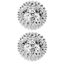 ราคา ลูกกลิ้งลูกบอลนวดมือ2คู่ลูกบอลสำหรับบีบความเครียด Relief เครื่องมือออกกำลังกายความแข็งแรงของนิ้ว (20890726656)