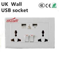 ราคา ปลั๊กติดผนัง 5โวลต์ 4 8Aขายร้อน2015คู่USB 2แก๊งสหราชอาณาจักรผนัง ปลั๊กไฟติดซ็อกเก็ตไฟฟ้าปลั๊กผนังF Aceplate 2 USB ร้าน (338783575)