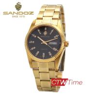 ราคา Sandoz นาฬิกาข้อมือผู้ชาย สายสแตนเลส รุ่น SD89450GG01 SD89450GG04 สีทอง (20921502396)