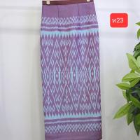 ราคา ผ้าทอมือ ผ้าฝ้ายมัดหมี่ 4 ตะกอทอมือ ตัดเป็นงานป้ายเปิดติดตะขอ อัดซับผ้ากาวทั้งตัว (20258282900)