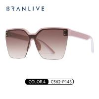 ราคา BRANLIVE DC ออกแบบแว่นตากันแดดกรอบสี่เหลี่ยมขนาดใหญ่ แว่นเท่ (18563799389)