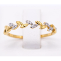ราคา Happy Jewelry แหวนใบมะกอก เครื่องหมายแห่งชัยชนะ ฝัเพชรแท้ ทองแท้ 9k 37 5 ขายได้ จำนำได้ 0 7g 6pt ME504 (16812949024)