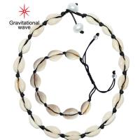 ราคา Gravitational Wave สร้อยคอแฟชั่นสตรีกำไลข้อเท้ากำไลข้อเท้าไข่มุกเทียม (10125781688)