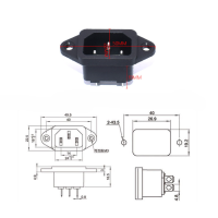 ราคา ปลั๊กไฟ ac เต้ารับ AC AC 04 AC 05 AC 06 ปลั๊กไฟ Power 3 ขา AC Inlet Socket พร้อมแผงยึด 10A 15A 250V 220V ปลั๊ก AC M F 3ขา (19779024481)
