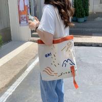 ราคา พร้อมส่งจากไทย 168 กระเป๋าสะพายไหล่ ผ้าแคนวาส สามารถสะพายได้ 2 แบบ จุของได้เยอะ ใส่ iPad 12 9 ได้ (19771351221)