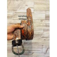 ราคา เข็มขัดหนังวัวแท้100 งานตอกลาย ลายมีเยอะเลือกได้ อินเดียแดง คาวบอย กัญชา ลายไทย ลายม้า ประดับคล้อยแนวคาวบอยยุค90 (14596809577)