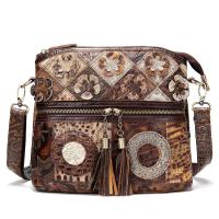 ราคา EDERN ย้อนยุคกระเป๋าสะพายข้างหนังแท้สำหรับผู้หญิงสไตล์ชาติพันธุ์กระเป๋าสะพายไหล่การเย็บปะติดปะต่อกันหนังวัวกระเป๋าออกงานแฟชั่นกระเป๋าสลิงสุภาพสตรี (20140440200)