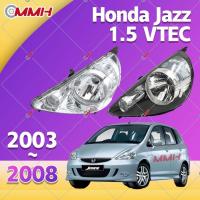 ราคา สำหรับ Honda Jazz ไฟหน้า GD1 GD3 GD 2003 2008 ไฟหน้าสำหรับ ไฟหน้า โคมไฟหน้า ไฟหน้า โปรเจค เตอร์ โคมไฟหรถยนต์ เลนส์กระจก headlamp headlight front light lens (16888984732)