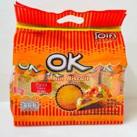 ราคา OK โอเค Thin Biscuit ทินบิสกิต ขนมปัง แผ่นบางกรอบ 6รส 25g x 12ซอง (21011287303)