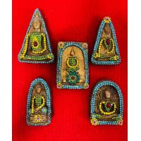 ราคา พระสมเด็จพุฒาจารย์โตชุดเบญจภาคี5พระองค์ประดับพลอยกรุวังหน้าสินค้าทางร้านสุ่มให้นะคะสวยทุกชุดค่ะ (17442187870)