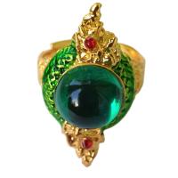 ราคา แหวน บ่วงนาคบาศก์ หัวมณี ห้าสีให้เลือก แดง เหลือง เขียว ม่วง น้ำเงิน ตัวเรือนเงินและทอง ปรับได้ 6ถึง11 งานหุ้มเงินทองแท้หนา 5 ไมครอน (2741234210)