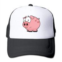 ราคา MDhatผู้ใหญ่หมูลายการ์ตูนสีชมพูCasualหมวกแก๊ปหมวกคนขับรถบรรทุกสีดำ (5016466728)