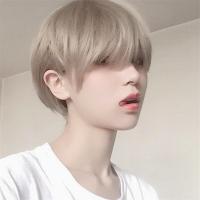 ราคา วิกผมสั้นสีน้ำตาลอ่อนเหมาะสมสำหรับผู้หญิงนิ่มสองหยวนผมปรกหน้าแบบเฉียงผมสั้นตรงหล่อสำหรับทั้งหญิงและชายวิกผมปลอมจาก Zhengtoo (19050063158)