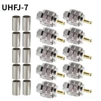 ราคา ทองเหลือง UHF PL259ชายปลั๊ก Crimp Coax อะแดปเตอร์ SO239 PL 259 RF Coaxial Connector สำหรับ RG 316 LMR195 RG58 RG214 RG142 (16461271625)