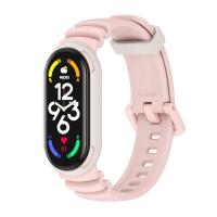 ราคา BassPal สายนาฬิกาสองโทนสีสไตล์สปอร์ตสำหรับ Mi Band 5 6 7สำหรับ Xiaomi MiBand 5 6สายรัดข้อมือเปลี่ยนสายนาฬิกาข้อมือซิลิโคน TPU แบบนิ่ม Miband5สาย Miband7 Miband6 (16972522801)