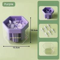 ราคา บล็อกทำไอติม บล็อกทำไอศกรีม แม่พิมพ์ไอติม 6 แท่ง แม่พิมพ์ไอศครีม ที่ทำไอติมแท่ง พร้อมไม้เสียบ DIY Ice Cream ICE6 สีเขียว สีม่วง สีส้ม (19489964653)