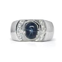 ราคา แหวนเงินแท้ 925 พลอยบลูสตาร์ Blue Star sapphire น้ำหนัก 2 46 กะรัต ขาสวยเนื้อเนียนค่ะ (7819368227)