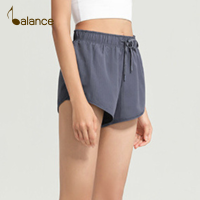 ราคา Balance Active ออกแบบแห้งเร็วมีรูพรุนกางเกงกีฬาขาสั้นของผู้หญิงเอวสูง2in1กางเกงขาสั้นโยคะสองชั้นที่มีตัวสั้น (20435383634)