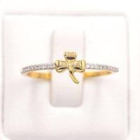 ราคา Happy Jewelry แหวนใบโคลเวอร์ ทองแท้ 9k 37 5 เพชรเกสร ME802 (20756277250)