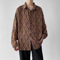 ราคา เสื้อฮาวายวันหยุดชายหาดแนววินเทจสไตล์ฮ่องกงเสื้อสำหรับผู้ชายเสื้อเชิ้ตลายดอกสไตล์วินเทจ (17050115055)