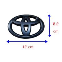 ราคา วัดก่อนสั่งนะครับโลโก้โตโยต้าแบบครอบทับ สีดำด้าน ไม่ต้องแกะโลโก้เดิม Toyota matt black logo emblem for camry yaris vios altis cross fortuner vigo revo (17348515673)