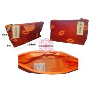 ราคา กระเป๋าเครื่องสำอาง สีแดงอิฐ ของแท้ CLINIQUE X Kate Spade Brick Red Pouch (20293285653)