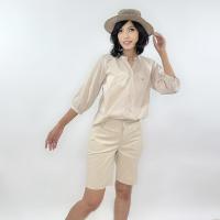 ราคา PORTLAND กางเกงขาสั้นปักสมอ สีเบจ Twill Solid Shorts (20969993716)
