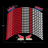 ราคา 16PCS 12 13 14 17 18 รถจักรยานยนต์ล้อยางสติกเกอร์สะท้อนแสงแถบ Decasl Motorbike Racing Hub เทป Universal สำหรับ Honda PCX 150 160 FORZA CB CBR160R REPSOL HRC NS125LA (16742238713)