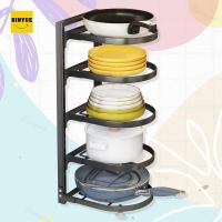 ราคา BINYUE H680 ชั้นวางของในห้องครัว ชั้นวาง ชั้นวางหม้อ ชั้นวางกระทะ ชั้นวางเครื่องครัว สแตนเลส (15317543846)