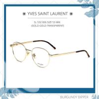ราคา กรอบแว่นสายตา Yves Saint Laurent SL 532 006 SIZE 53 MM GOLD GOLD TRANSPARENT (18294063979)