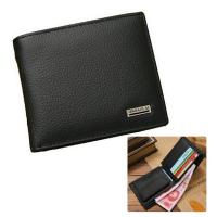 ราคา Leather Bag Jinaolai กระเป๋าสตางค์2พับมีช่องใส่เหรียญ หนังแท้ รุ่น BL001 2 สีดำพร้อมกล่อง (169012385)