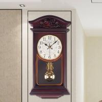 ราคา MZD 50ซม นาฬิกาแขวนผนังบ้านเมืองฮวงจุ้ยนาฬิกาแขวนผนังสไตล์จีนห้องนั่งเล่นสไตล์ยุโรปย้อนยุคดูนาฬิกาแขวนไม้เลียนแบบในบ้านนาฬิกาแขวนผนังรายงานเวลาชั่วโมงเงียบ (19052209953)