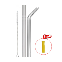 ราคา BAITONG หลอดดูดน้ำ YETI เยติ หลอดดูดน้ำแก้วเยติ หลอดดูดน้ำสแตนเลส หลอดสแตนเลส แบบงอ แบบตรง แปรงล้างหลอด แถมฟรี ซิลิโคนปลายหลอดทุกอัน (18427433009)
