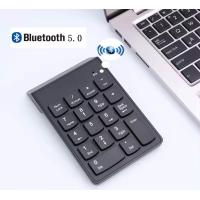 ราคา Bluetooth5 0 Keypad คีย์บอร์ดตัวเลข ไร้สาย Wireless Numeric Keypad แป้นพิมพ์ตัวเลข 18 ใช้ได้กับทุกอุปกรณ์เพียงต่อBluetooth Windows Mac IPad Android (20686467390)