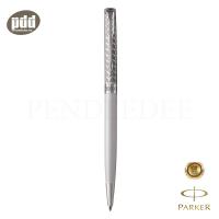 ราคา PARKER ปากกาป๊ากเกอร์ ลูกลื่น ซอนเนต สลิม เมทัล แอนด์ เพิร์ล แล็ค ซีที สีขาวคลิปเงิน PARKER Sonnet Slim Ballpoint Pen Metal Pearl Lacquer CT เครื่องเขียน pendeedee (2302188039)