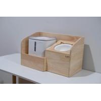 ราคา A5 1 โต๊ะอาหารสัตว์เลี้ยง ที่วางน้ำพุ ถ้วยอาหารสัตว์เลี้ยง แมว สุนัข แบบยกสูง 15 cm ไม้เกรดA แข็งแรง สวยงาม (20757226857)