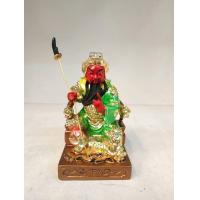 ราคา กวนอูนั่งบัลลังก์ถือดาบสูง4นิ้ว (1380688101)