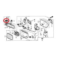 ราคา แท้ศูนย์ ฝาครอบน็อตยึดกระจกในเก๋ง แป้นรองกระจกมองหลัง ฮอนด้า แจ๊ส Honda Jazz GD 2003 2007 (21260710439)