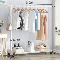ราคา ราวตากผ้า ราวแขวนผ้าทนๆ ราวแขวนผ้า 2 ชั้น ที่แขวนผ้า 2ชั้น แขวนเสื้อผ้าได้เยอะ รับน้ำหนักได้ดี ราวตากผ้าเหล็ก ราวตากผ้าคอนโด (17342981009)
