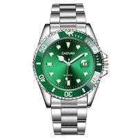ราคา นาฬิกาแฟชั่นลำลองนาฬิกา montre HOMME ธุรกิจผู้ชายควอตซ์ปฏิทินสีเขียวน้ำ Wok Ghost กีฬานาฬิกาข้อมือผู้ชาย (21170472511)