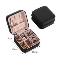 ราคา กล่องเครื่องประดับ ขนาดเล็ก ผ้ากำมะหยี่ เครื่องประดับจัดหนัง PU เครื่องประดับกล่องแบบพกพา สำหรับใส่ต่างหู สร้อยคอ แหวน Storage Box F 198 (13724390567)