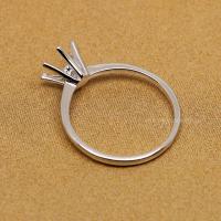 ราคา แหวนยึดเงินแท้925ชุบทองทรงกลม6มม แหวนเปล่าฝังเพชร Moissanite เพทาย (3529352474)