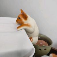 ราคา คละแบบคละลาย แมวปีนเกาะเซรามิก เกาะกระถาง แต่งบ่อปลา แมวเกาะ ตกแต่งขอบกระถาง ขอบอ่าง ขอบบ่อน้ำพุ แมวเซรามิค (20706130691)