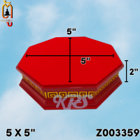 ราคา ฐาน 8 เหลี่ยม ฐานรองเทพเจ้า ฐานองค์เทพ แท่นรองพระ ฐานพระ แท่นวางของมงคล สีแดงลายจีน (19077450984)