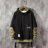 ราคา Wetailor 2022ใหม่เสื้อฮู้ดดี้กันหนาว Mens Hip Hop Pullover Hoodies Streetwear ลำลองเสื้อผ้าแฟชั่น Colorblock Hoodie ผ้าฝ้าย (21170134776)
