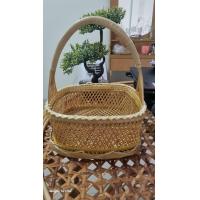 ราคา ตระกร้าทรงมะพร้าวสานไม้ไผ่อย่างดีขนาด7นิ้ว (20952480383)