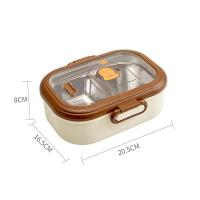 ราคา XINLANYASHE เตาอบไมโครเวฟกล่องอาหารกลางวันแบบบุสแตนเลสหุ้มฉนวนกล่องอาหารกลางวันเกรดอาหารพิเศษสำหรับเด็กลายการ์ตูนมีช่องใส่ของหลายช่อง (20457773738)